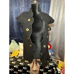 Free People Women's Vest Long Sweater Boucle Top